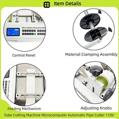 Microcomputer Automatic PVC Pipe Cutter 110V Heat Shrink Soft Pipe Cutter
