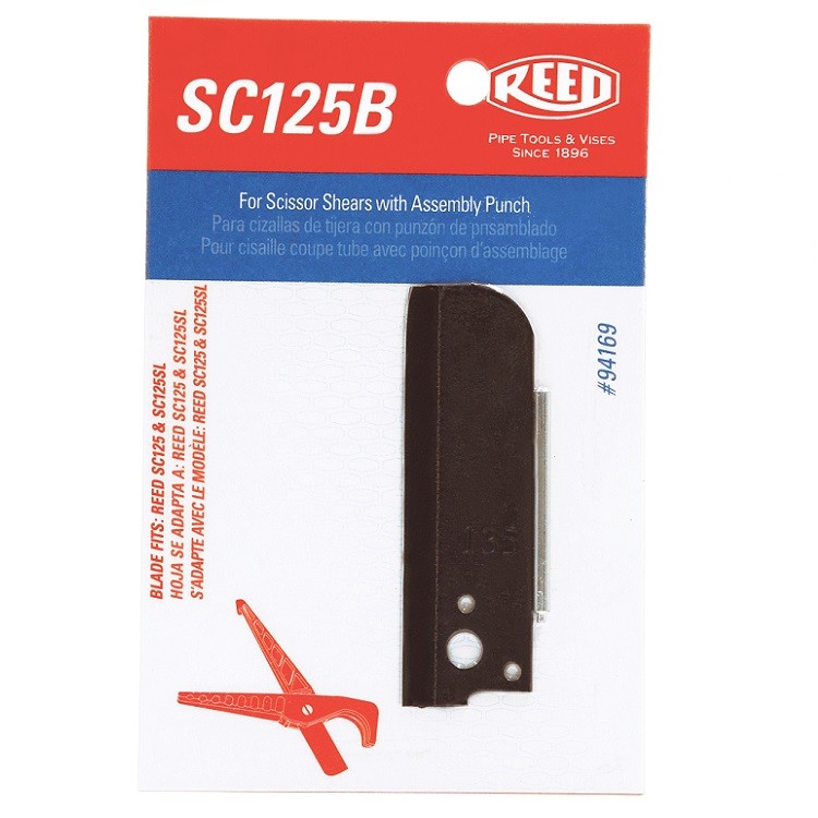 REED SC125B Scissor Shears Blade 1.25in 3in High Carbon Steel