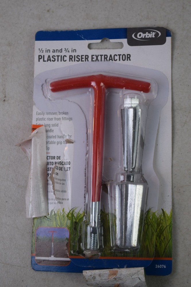 Orbit Sprinkler System 1/2&Prime; and 3/4&Prime; Plastic Nipple Extractor
