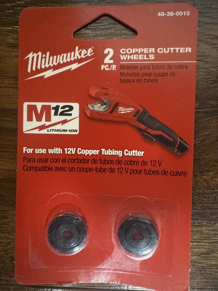 Milwaukee 48-38-0010 Copper Tubing Cutter Wheels