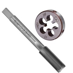 Anxingo 1/2&Prime; &ndash; 28 UNEF Right Hand Tap and Die Set with Round Die 22LR 223 5.5&hellip;