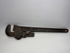Vintage Ridgid 18&Prime; HEAVY DUTY Pipe Wrench Made by Ridge Tool Co. Elyria Ohio USA