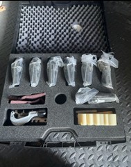 RLS Rapid Locking System Press Jaw Kit w/ Case, RIDGID Cutter & Accessories