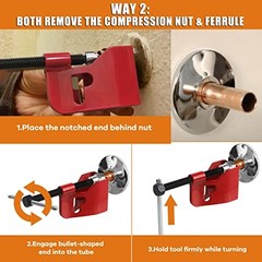 Compression Sleeve Puller Tool for 1/2 in Copper Pipe Ferrule Removal