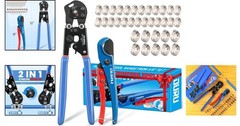 Professional 2pc PEX Crimping Tool Kit with Ergonomic Grip & Quick Release