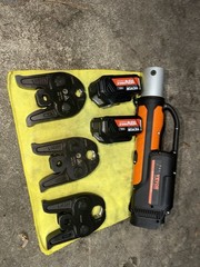 VEVOR PZ-1550 1/2&Prime;3/4&rdquo;-1&Prime; Pro Press Tool 18V w/ 3 Jaws & 2x 4AH Batteries!