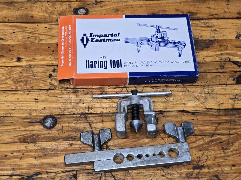 Imperial Eastman No. 296-FA 45&deg; Pipe Flaring Tool Flare 3/16 to 5/8 USA Unused