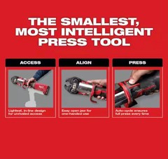 Milwaukee 2922-20 ForceLogic Press Tool WITH 2 BATTERIES/CHARGER/NO CASE