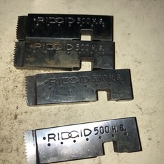 Ridgid Pack of (4) 3/8&rdquo;INCH Pipe Dies For 500 Mono Heads High Speed 50710 NOS