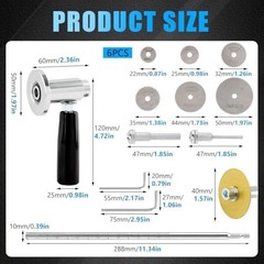 Inside Pipe Cutter for Pvc Pipe with Handle and Diamond Grit Cutting Wheel, 7-In