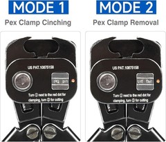 3/8, 1/2, 3/4, 1-in PEX Clamp Tool Kit Cinch & Removal Tools PEX Tubing Cutter