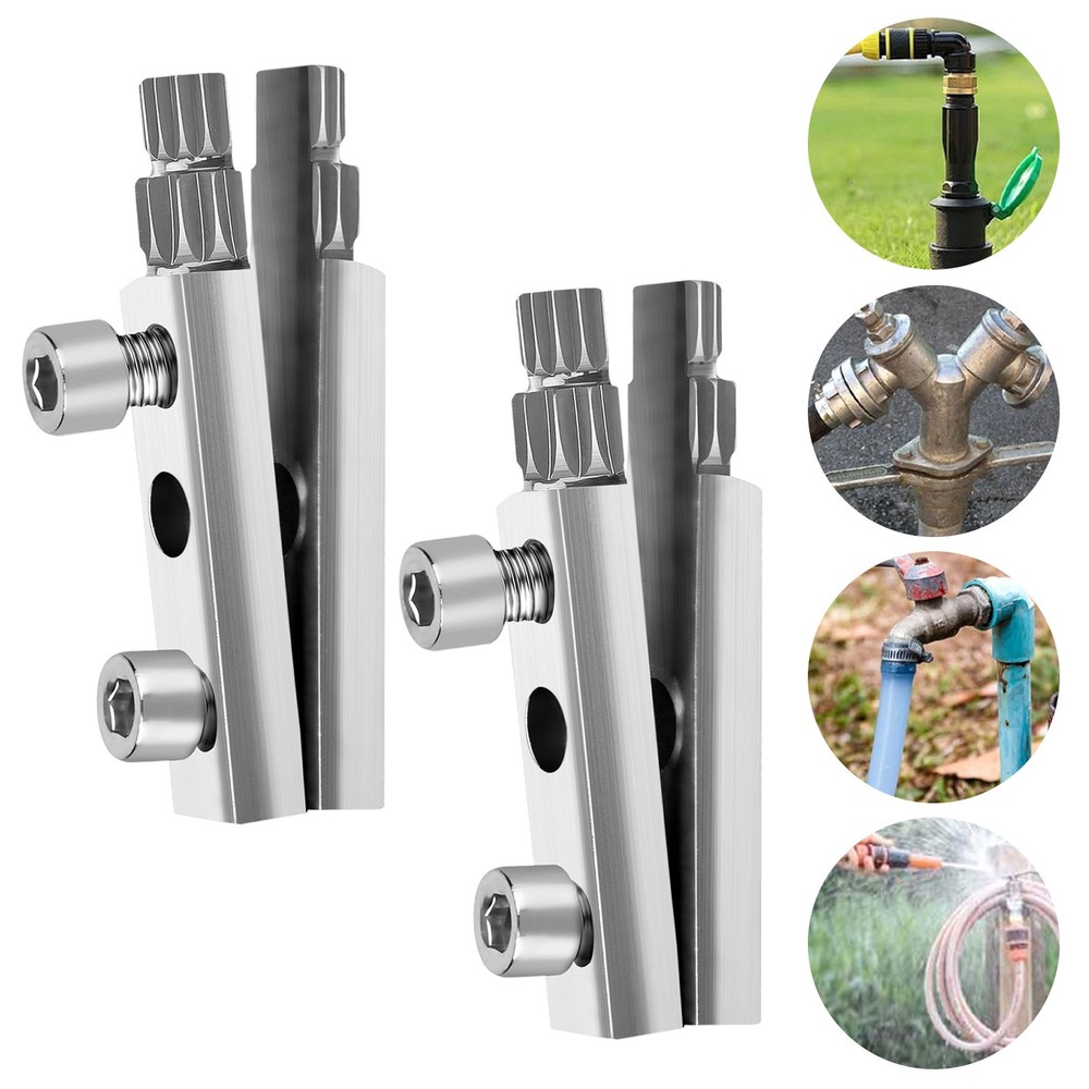 2x Broken Pipe Screw Extractor & Faucet Valve Thread Remover Adjustable 13&ndash;18mm