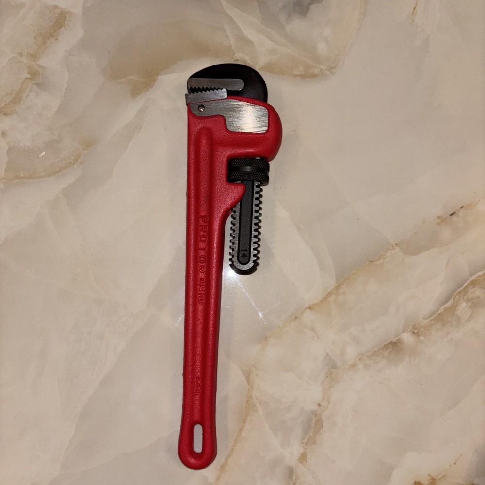 Proto&reg; Tools # 814HD Heavy-Duty Cast Iron floating jaw Pipe Wrench 14&Prime; USA Made
