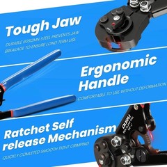 Professional 2pc PEX Crimping Tool Kit with Ergonomic Grip & Quick Release