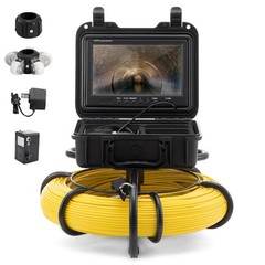 Sewer Camera 393ft Cable 9&Prime; Screen w/ 12LEDs DVR