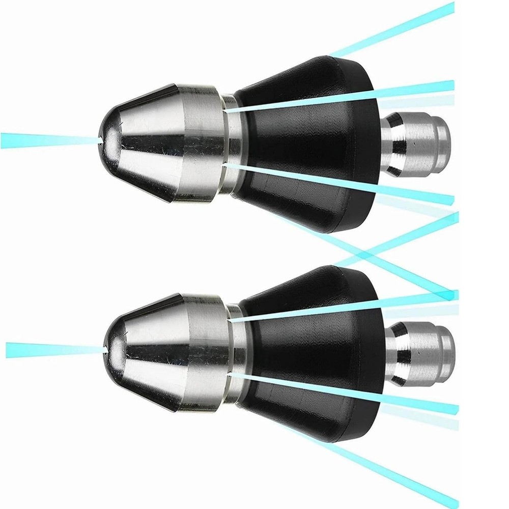 Sewer Cleaning Tool High-Pressure Nozzle, 2 Pack Sewer Jetter Kit For Pressure