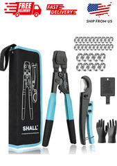 SHALL Pex Crimping Clamp Cinch Tool and Pipe Hose Cutter, Pipe Fitting Crimper T