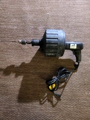 COBRA CABLE DRUM DRAIN CLEANER PLUMBING SNAKE DRILL MODEL 10 120V-60HZ 3/8&Prime;