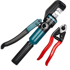 Steel DN Mate Hydraulic Crimping Tool/Hydraulic DC02, Silver With Cutter