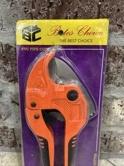 Bates- PVC Pipe Cutter, Orange Ratcheting PVC Pipe Cutter Tool