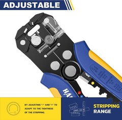 Automatic Wire Stripping Tool Kit 201PCS &ndash; AWG 24-10 Cables with Insulated Termi