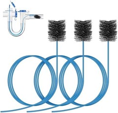 3 Pcs Condensate Trap Flexible Drain Brush, 48 Inch AC Drain Line Cleaning Brush
