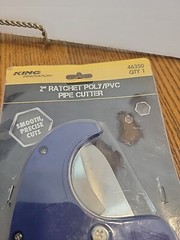 Husky 2&Prime; PVC, CPVC PP PEX PE piping Ratcheting PVC Cutter quick change blade