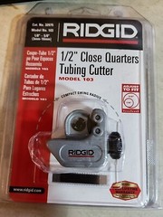 Ridgid 103 Tubing Cutter, Aluminum, Brass, Copper, Plastic nb14