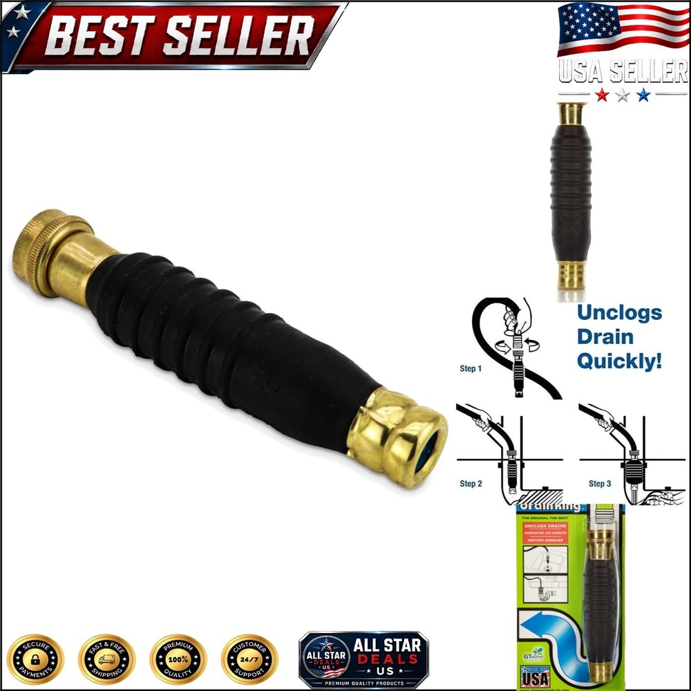Drain King 186: Water-Powered Drain Cleaner for 1.5 to 3 Inch Drains &ndash; U.S.A &hellip;