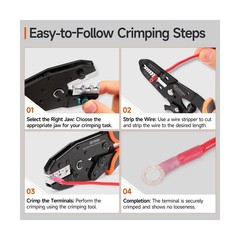 iCrimp 8-Piece Ratcheting Crimping Tool Set with PM Powder-Metallurgy Quick-E&hellip;