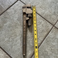 Ampco W-212 Non Sparking Aluminum Bronze Adjustable 14&Prime; Pipe Wrench SPARK PROOF