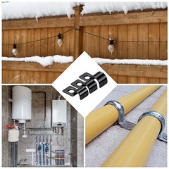 50Pcs 5mm(3/16&Prime;) One Hole Pipe Strap, U Brackets Conduit Clamp