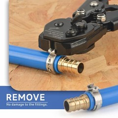 Icrimp Pex Cinch Tool Kit With Clamps Cutter For 3 8 To 1 Inch Pipes