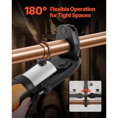 Uimoso 5PCS ProPress Kit with 4 Press Rings (1/2&Prime; to 1-1/4&Prime;) & R8 Actuator