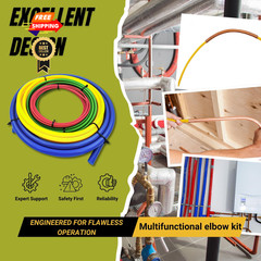 4Pcs HVAC 1/4&Prime;, 3/8&Prime;, 1/2&Prime;, 5/8&Prime;, Multicolor (Red, Green, Yellow, Blue)