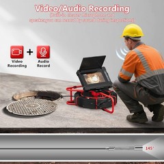 Sewer Camera 66ft 20M 7 Rainproof IPS DVR Recorder