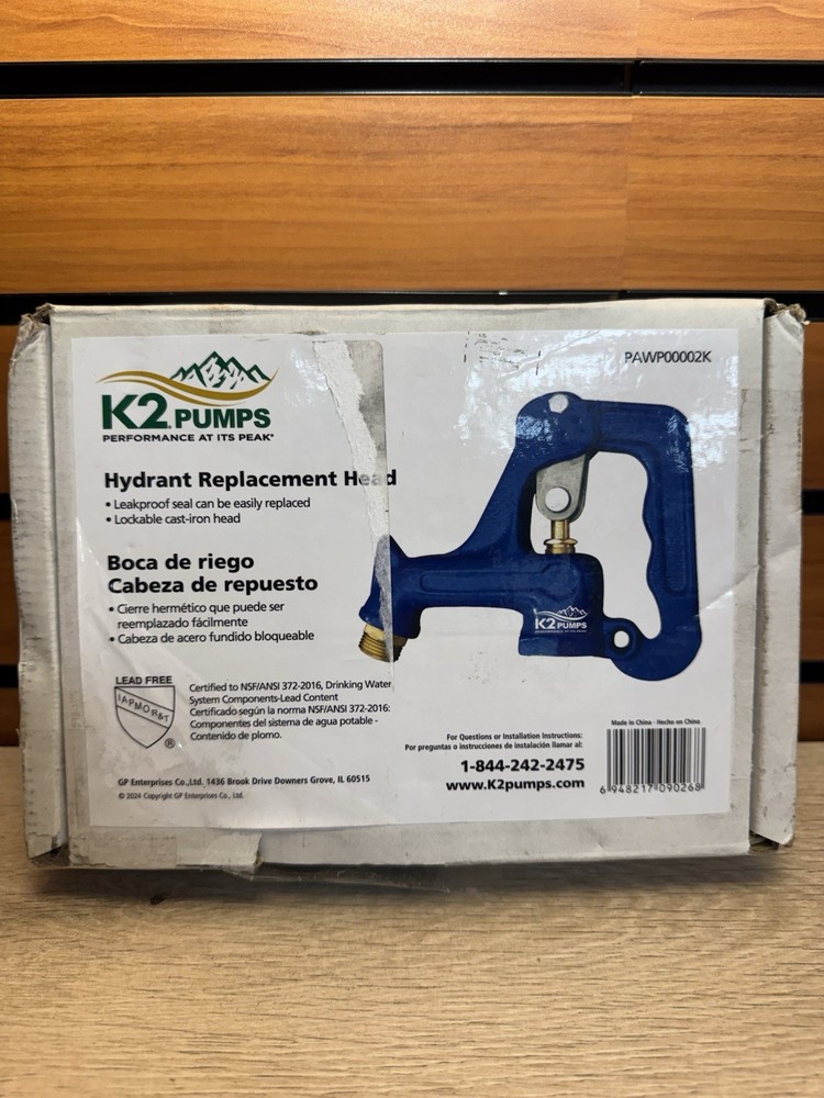K2 Pumps Lead Free Complete Head Assembly For Yard Hydrants Cast Iron