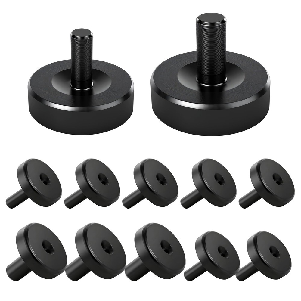 Double Flare Die Set 8Pcs 3/16 + 4Pcs 1/4 Black Steel Adapters Brake Line Tool