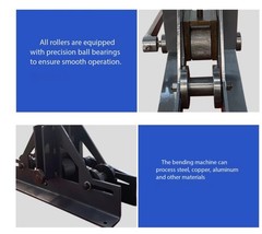 Roller Rolling Pipe Bending Machine Manual Small Pipe Bending Machine TR-40