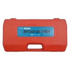 Portable Pipe Threader Set with Case 4 Hinge Plate Heads Pipe Threading Tool Set