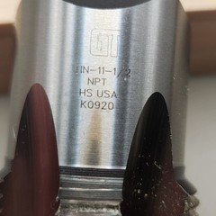 Professional-Grade Greenfield Threading GT USA NPT Pipe Tap Set High Grade Steel