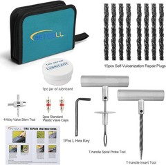 Kit De Reparaci&oacute;n De Neum&aacute;ticos, 24 Piezas, Profesional, Resistente, Universal.