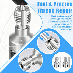 2 PCS 2-in-1 PVC Pipe Threader Kit, Dual Function Integrated Internal & Exter&hellip;