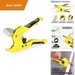 PVC Pipe Cutter 1-5/8&Prime; Ratchet Pipe Cutter Tool for PVC PEX Tubing Cutting SK5 B