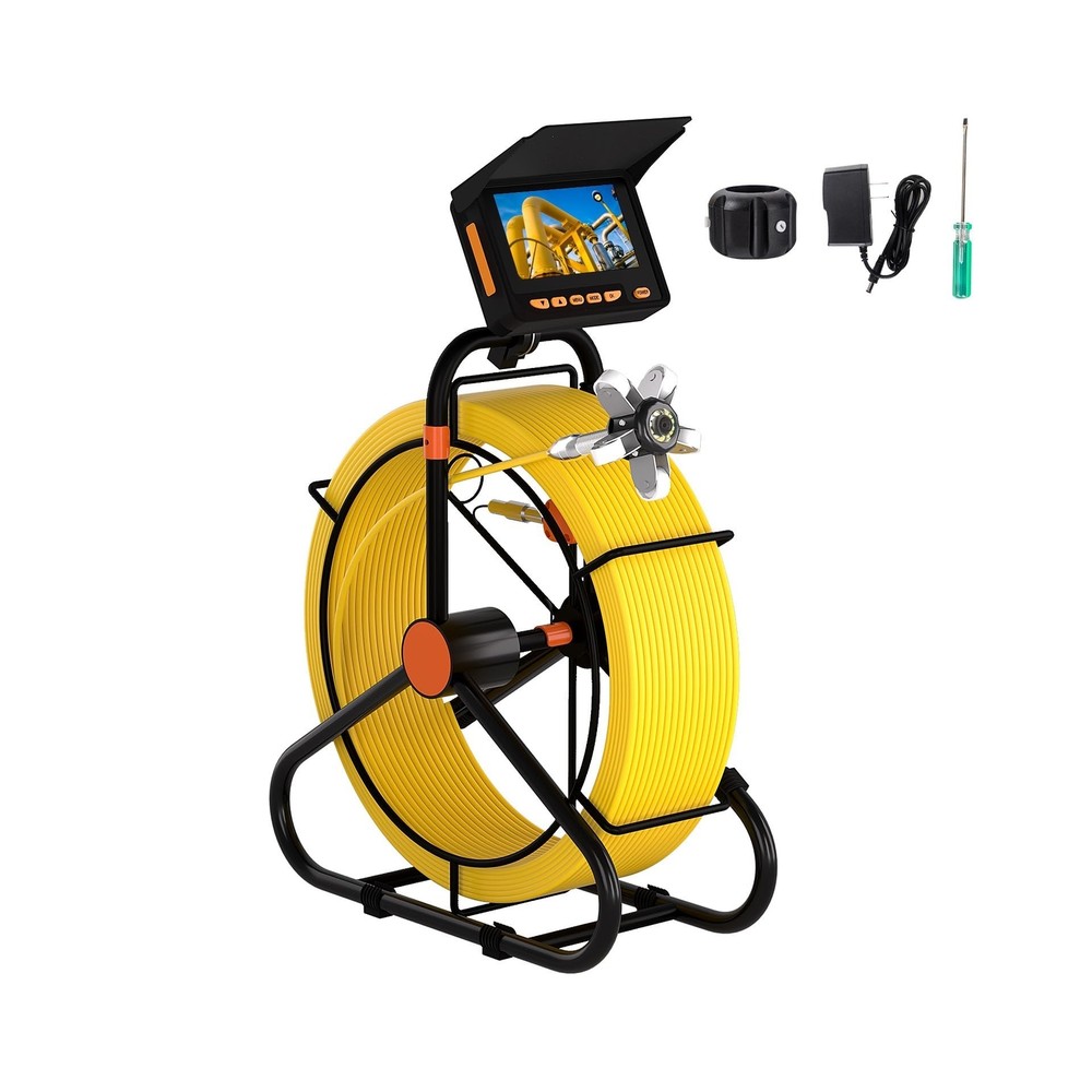 Sewer Camera 100FT,8500mAH 16GB JQKJCAM Drain Pipe Sewer Line Inspection Came&hellip;
