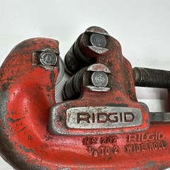 Lot of 3 Ridgid Heavy Duty Pipe Cutter 1/8in to 2in Models 1ea No2A 2ea No 202