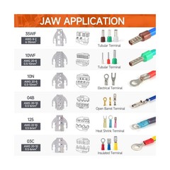 iCrimp 8-Piece Ratcheting Crimping Tool Set with PM Powder-Metallurgy Quick-E&hellip;