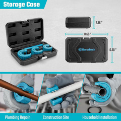 4-Piece Copper Tubing Cutter Set, Pipe Cutter Tool, Includes 1/2&Prime;, 3/4&Prime;,1&Prime; Tube
