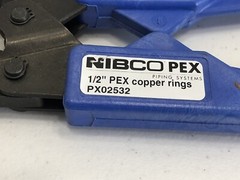 NIBCO PX02532 1/2&Prime; PEX Copper Ring Crimp Tool & Gauge conforms to ASTM F1807