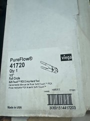 Veiga Full Circle Soft Touch PEX Crimp Head Tool 1/2 inch straight head